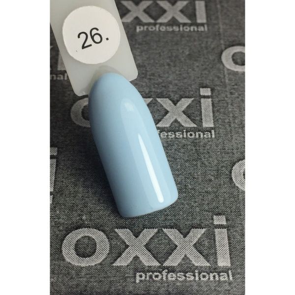 Гель-лак OXXI Professional №26 (светлый голубой, эмаль), 8 мл