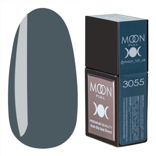 Кольорова база MOON FULL Amazing Color Base № 3055 сіро-синій, 12мл