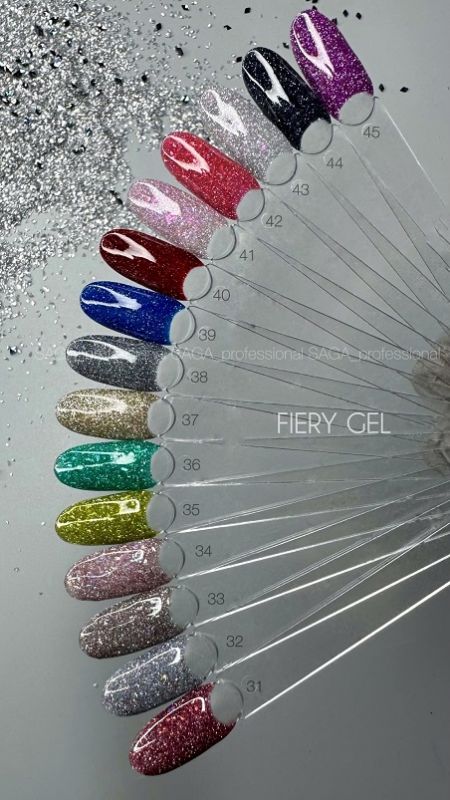 Гель-лак світловідбивний SAGA Fiery Gel 40 9мл