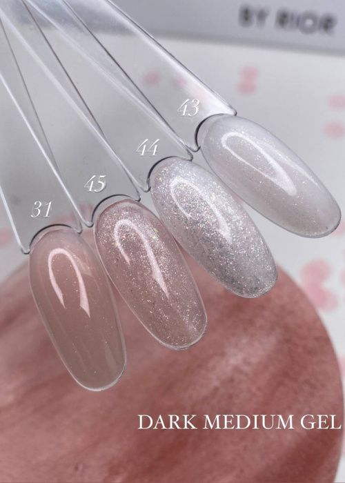 Гель DARK Medium Gel №45 15мл беж з шиммером