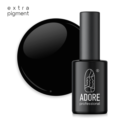 Гель-лак Adore 335  jetblack екстра-чорний 8мл