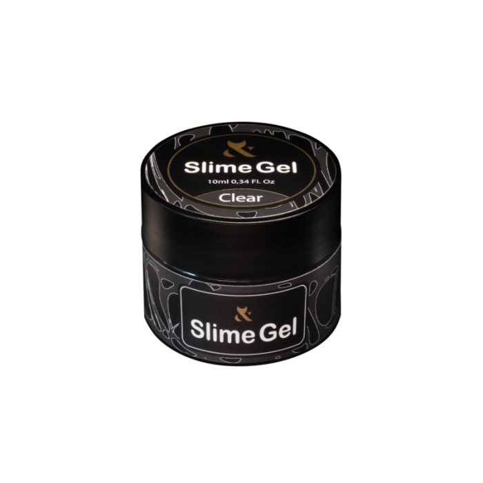 Гель-жуйка для дизайну F.O.X Slime Gel Clear, прозорий 10ml