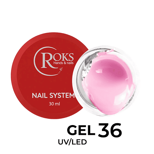Гель для нігтів Roks Builder Gel 36 рожевий, 30мл
