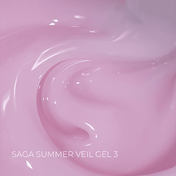 Гель для нарощування SAGA Professional Builder Gel Veil Summer 03 рожевий, 15мл