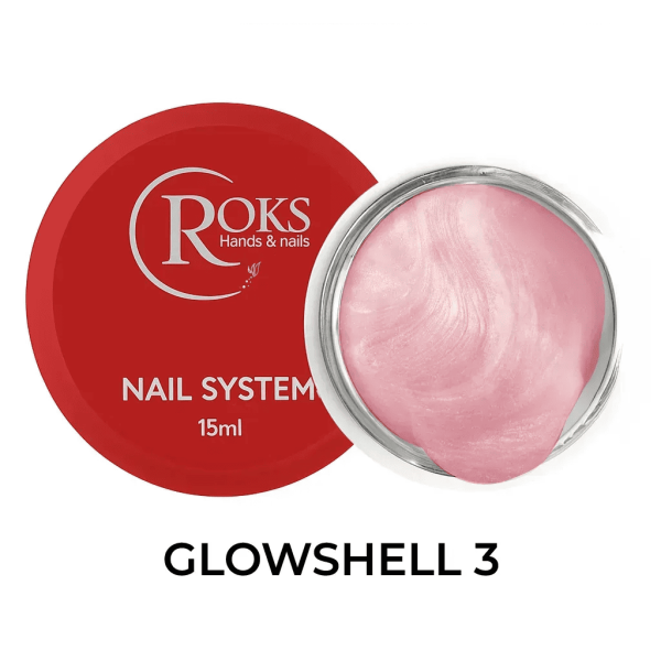 Перламутровий будівельний гель Roks Builder Gel Glowshell 03 15мл