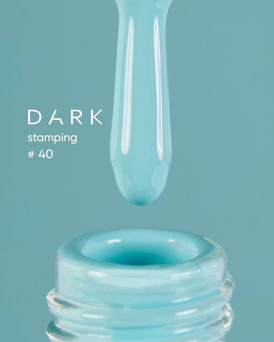 Краска для стемпінгу DARK Stamping polish №40 8мл