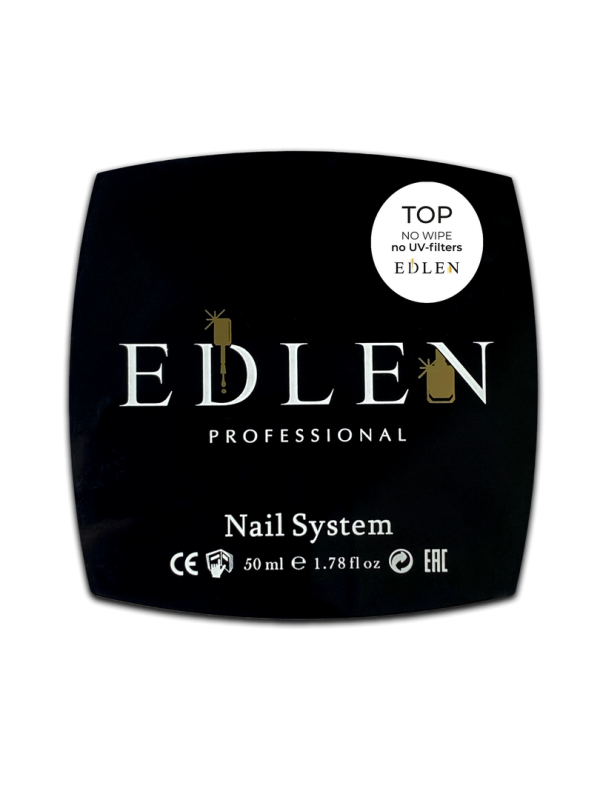 Топ Edlen без липкого шару без УФ фільтрів No wipe No UV-filters 50мл