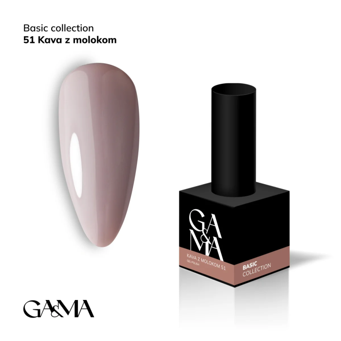 Гель-лак GaMa Basic collection 051 kava z molokom 10мл