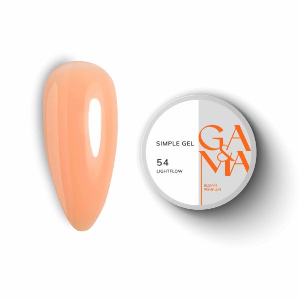 Гель Ga&Ma Simple gel 054 Lifgtflow 15мл