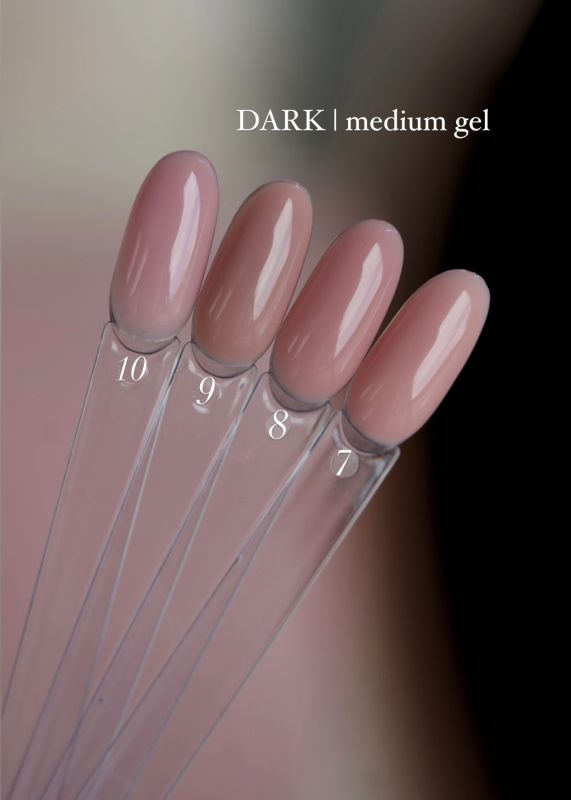 Гель DARK Medium Gel №10 30мл рожевий