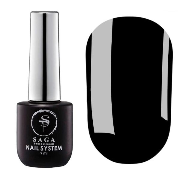 Топ без липкого шару чорний SAGA professional  BLACK 9 мл