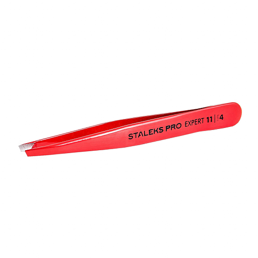 Пінцет для брів STALEKS PRO EXPERT 11 TYPE 4 Red TE-11/4