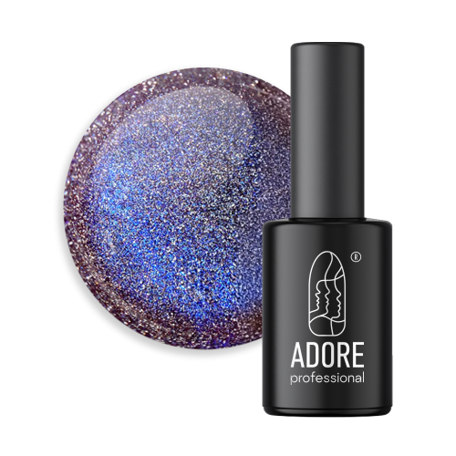 Світловідбивний гель-лак Adore котяче око Reflective Z-05 синій, 8мл