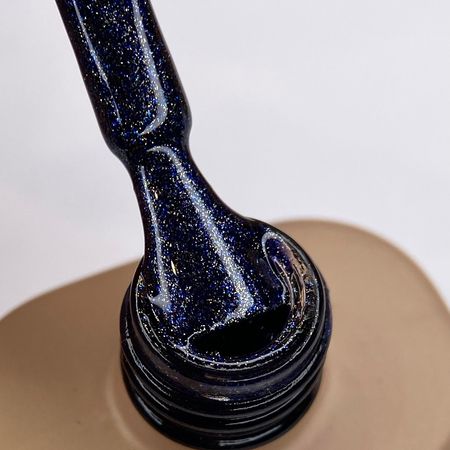 Гель-лак Dark 114  синій з срібним та синім  шимером