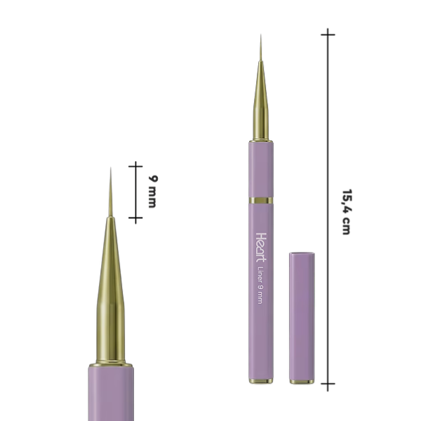 Тонкий пензель Heart  Pro Liner  9мм