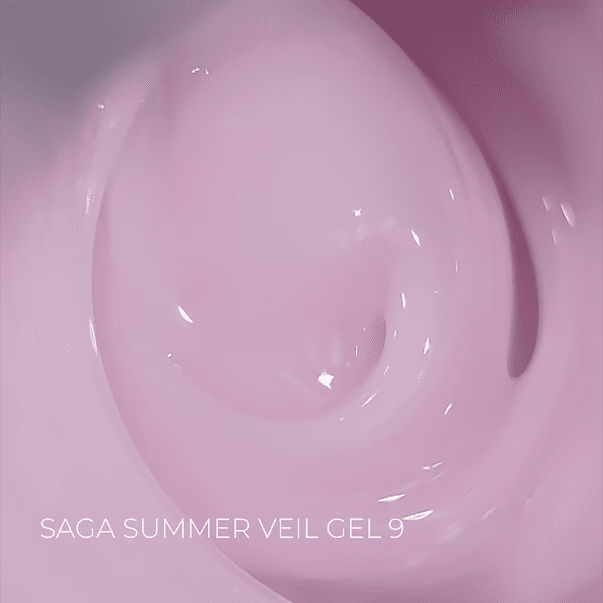 Гель для наращивания SAGA Professional Builder Gel Veil Summer 09 молочно-бежевый,  15мл