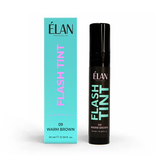 Фарба для брів та вій ELAN  Flash Tint, 09 Warm Brown, 10мл