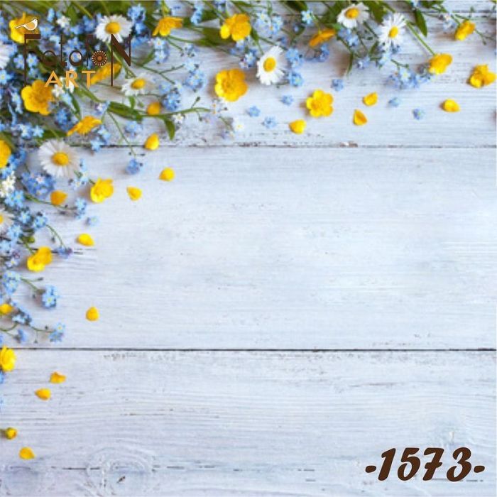 Фотофон вініловий 30см/30см Польові квіти №1573