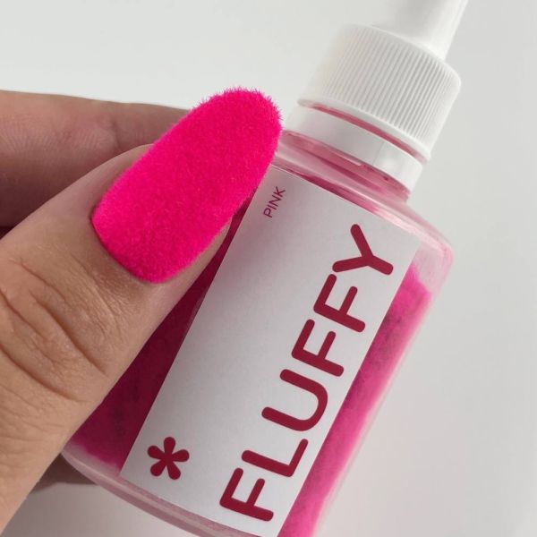 Оксамитова пудра для нігтів Fluffy ТМ Easy, колір Pink