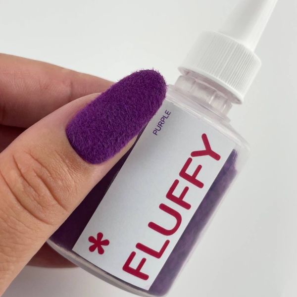 Бархатная пудра для ногтей Fluffy ТМ Easy, цвет Purple