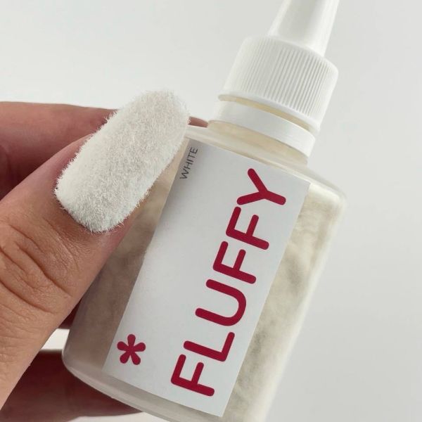 Оксамитова пудра для нігтів Fluffy ТМ Easy, колір White