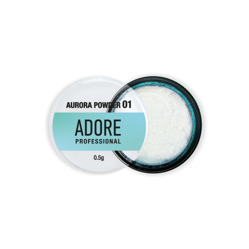 Втирка-хамелеон Adore Aurora powder 01 золотисто-блакитна