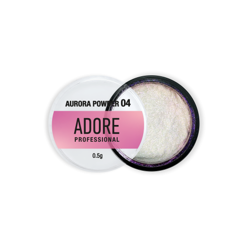 Втирка-хамелеон Adore Aurora powder 04 зеленувато-рожева