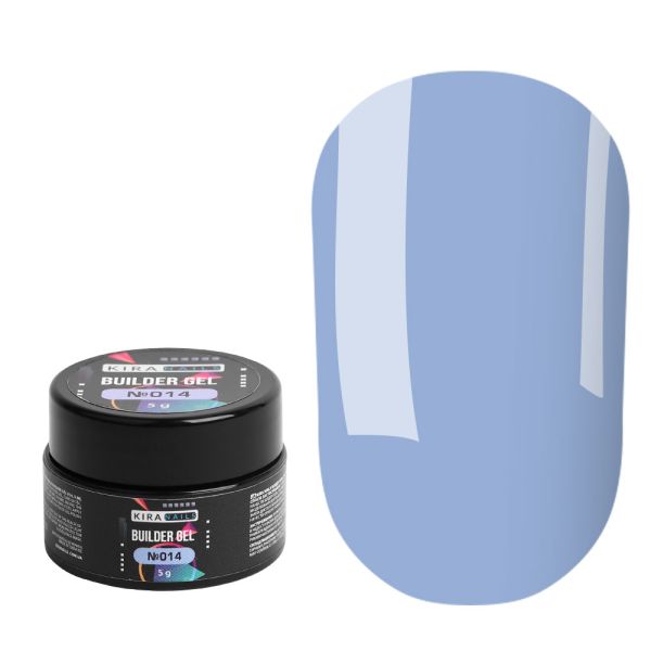 Гель кольоровий волошковий Kira Nails Builder Gel 014, 5г