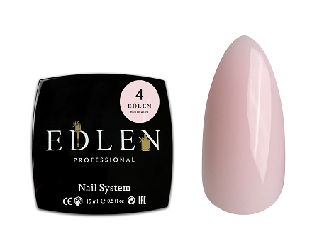 Гель Edlen Builder gel  04 розовый с молочным подтоном