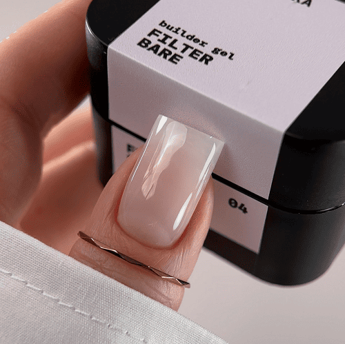 Гель Biblioteka Builder Gel 04 Bare FILTER  напівпрозорий натуральний