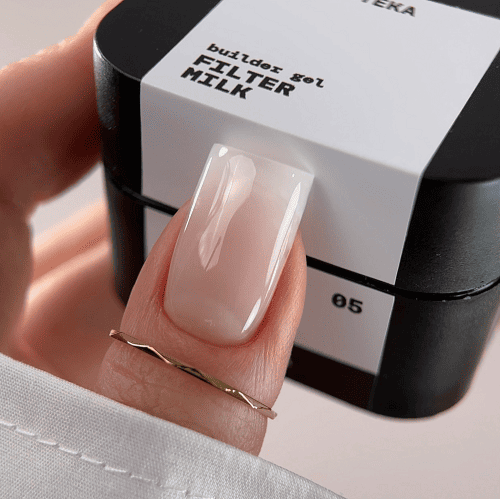 Гель Biblioteka Builder Gel 05 Milk FILTER  напівпрозорий молочний