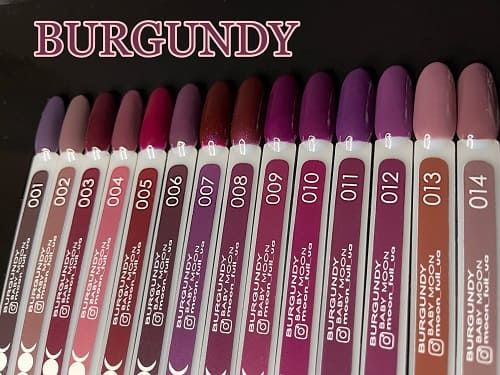 Гель-лак Baby Moon Burgundy 05 кармінний 6мл