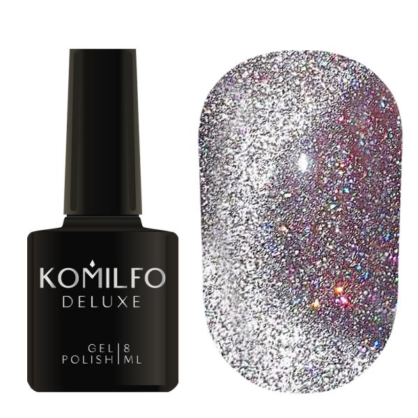 Гель-лак Komilfo Luminous Cat Eye світловідбиваюче кошаче око №1  8мл
