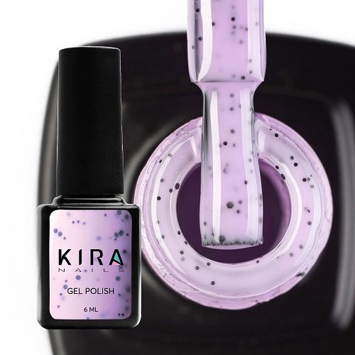 Гель-лак Kira Nails Чіа Пудінг №006 Чорниця (з крихтою), 6 мл