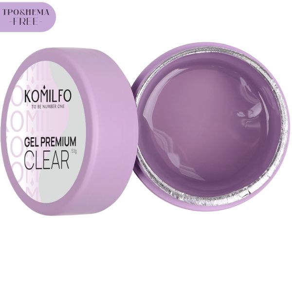 Гель Komilfo Gel Premium Clear прозорий, 50г