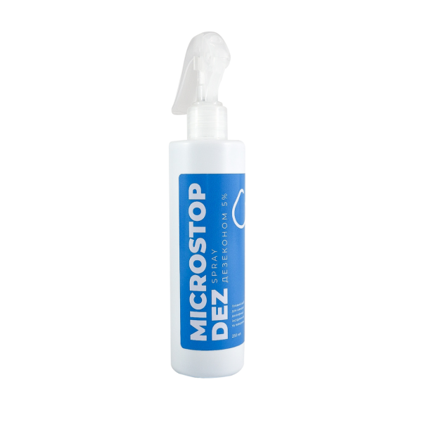 Розчин для дезінфекції інструментів та поверхонь  Microstop Dez Spray Дезеконом 5%, 250 мл