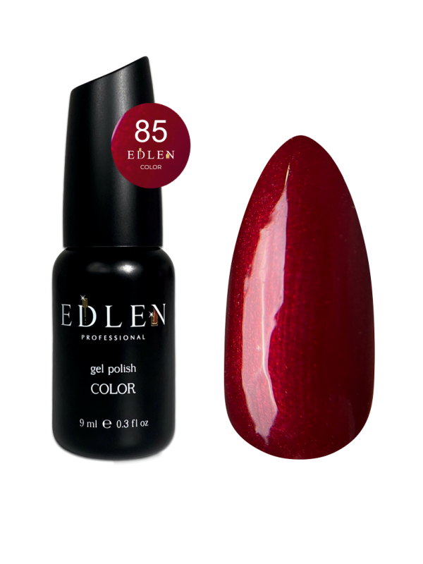 Гель-лак Edlen Color 9мл 085 малиновий з мікроблиском
