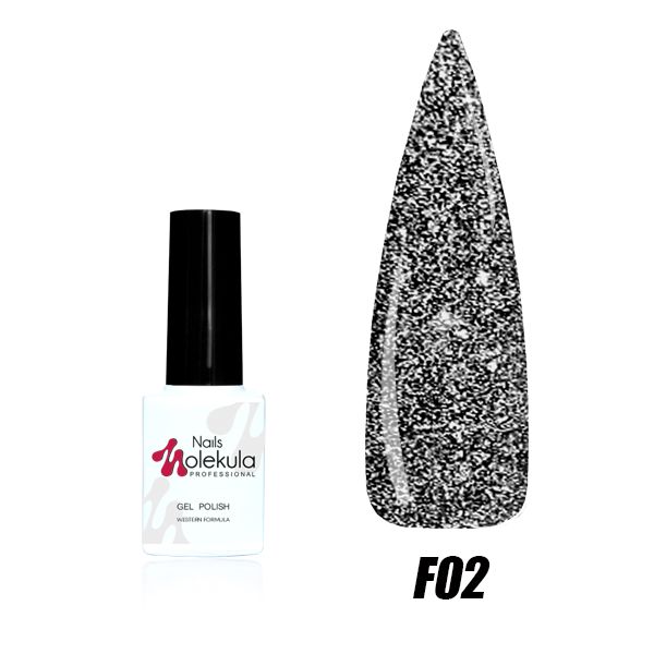 Гель лак Molekula Світловідбиваючий Flash effect collection 6 ml №F002