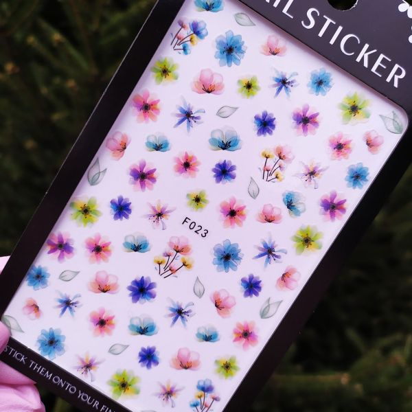 Наклейка для дизайну нігтів Nail Sticker F023