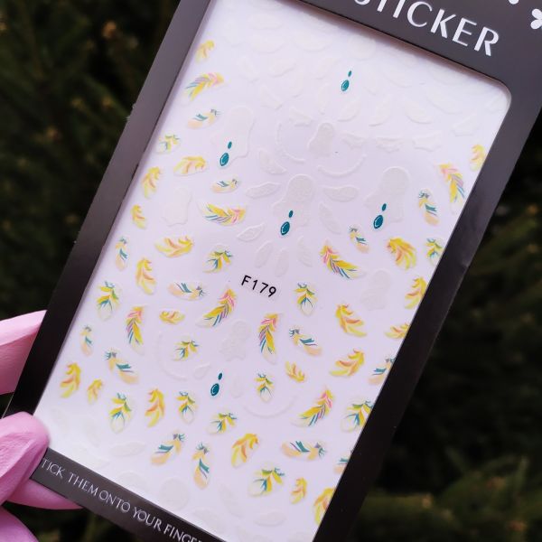 Наклейка для дизайну нігтів  Nail Sticker F179