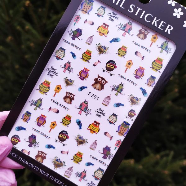 Наклейка для дизайну нігтів  Nail Sticker F201