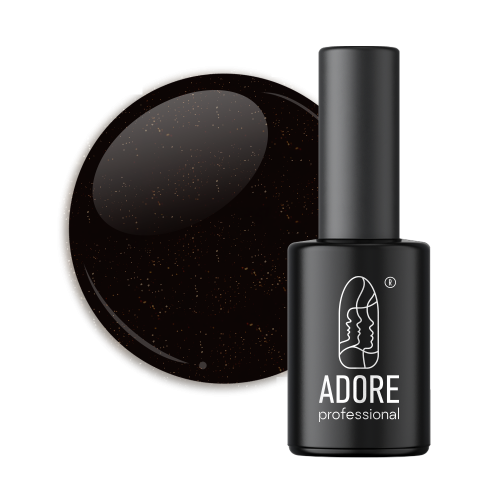 Гель-лак Adore 429 chocolate темно-шоколадний з мікроблиском 8мл