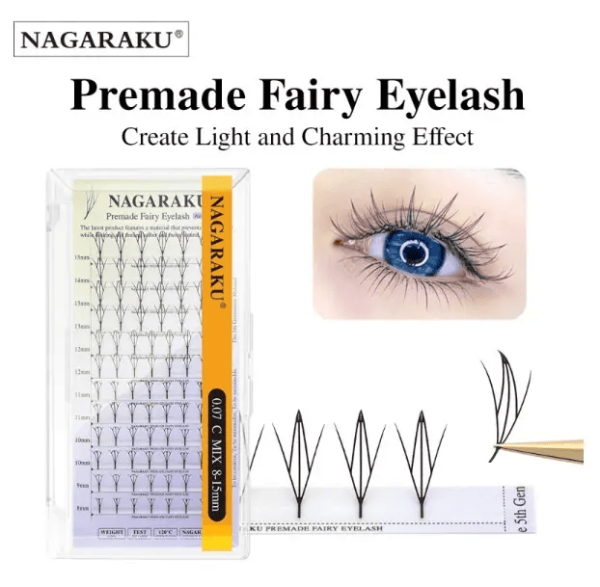 Вії Nagaraku Fairy D 0.07 8-15мм 