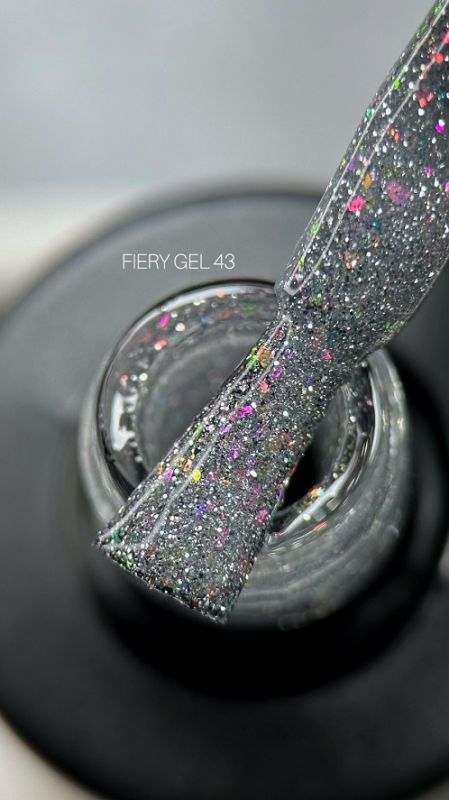 Гель-лак SAGA Fiery gel світловідбивний 9мл  43