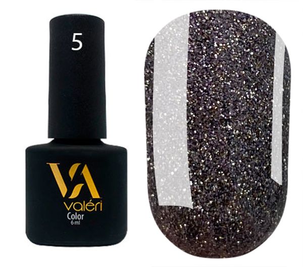 Світловідбивний гель-лак Valeri Flash №05 золотий 6 ml