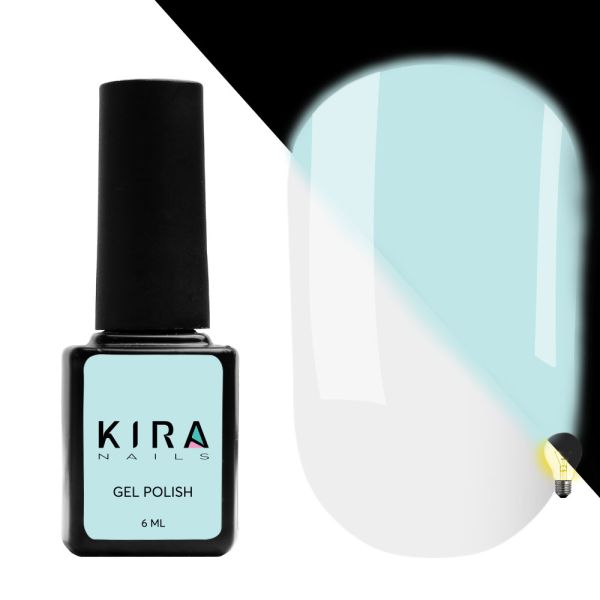 Гель-лак Kira Nails FLUO 012 (білий, флуоресцентний), 6 мл