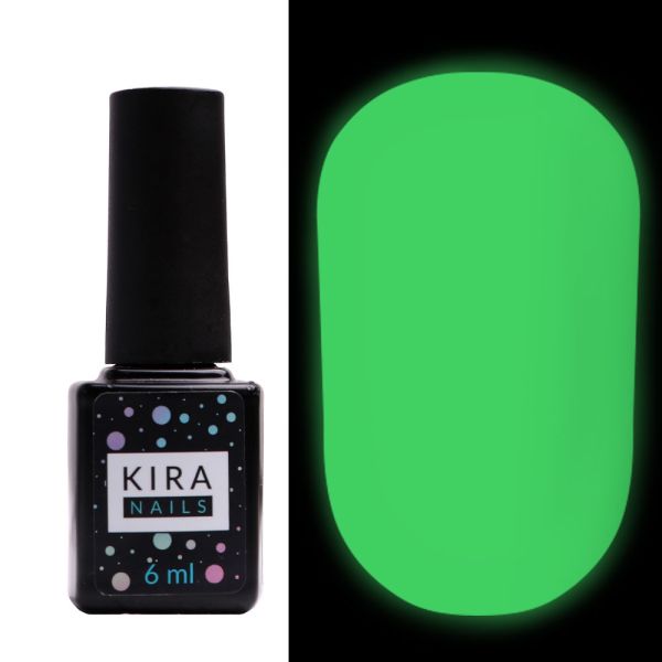Топ матовий Kira Nails No Wipe Fluo Top Matte  флуоресцентний, 6 мл