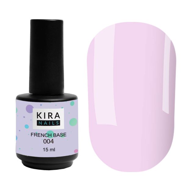 База Kira Nails French Base 004 лілова 15мл