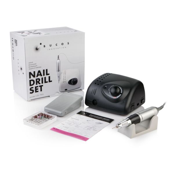 Фрезер для манікюра Bucos Nail Drill ZS-705 BLACK 65 Ватт 35 000 об