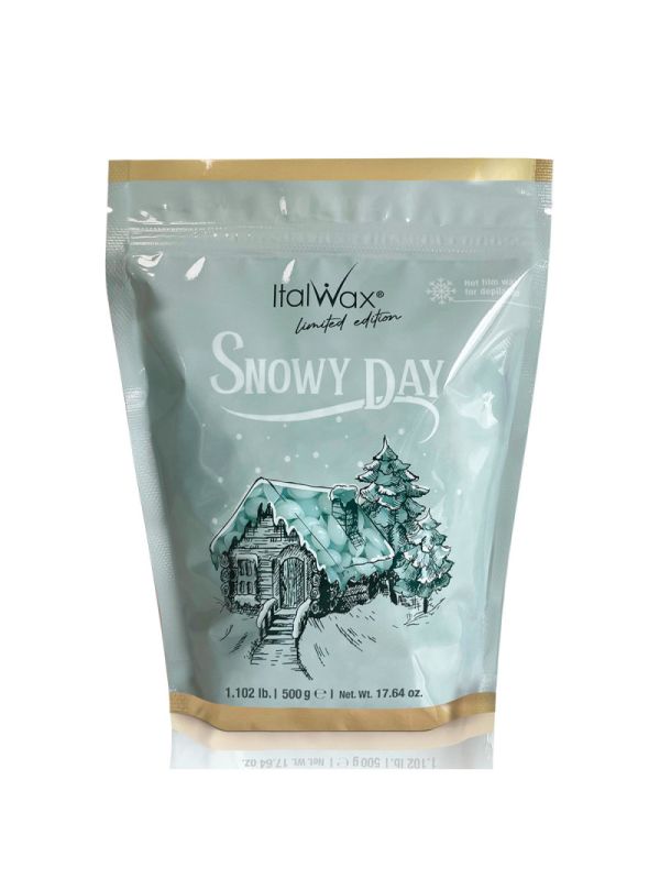 Лімітований гарячий плівковий віск в гранулах Italwax Snow Day, 500г